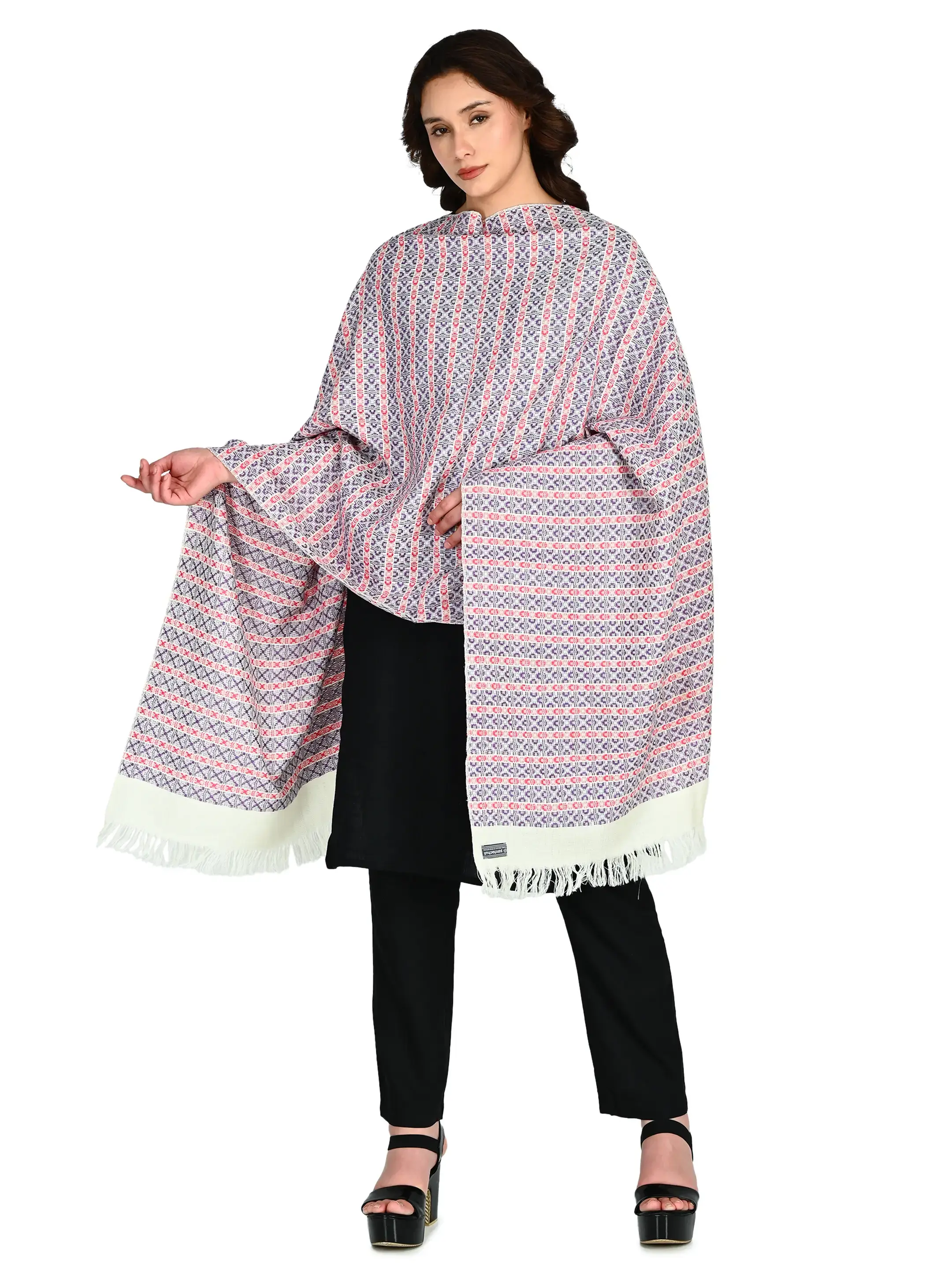 Image 3 of Merino Handwoven Stole