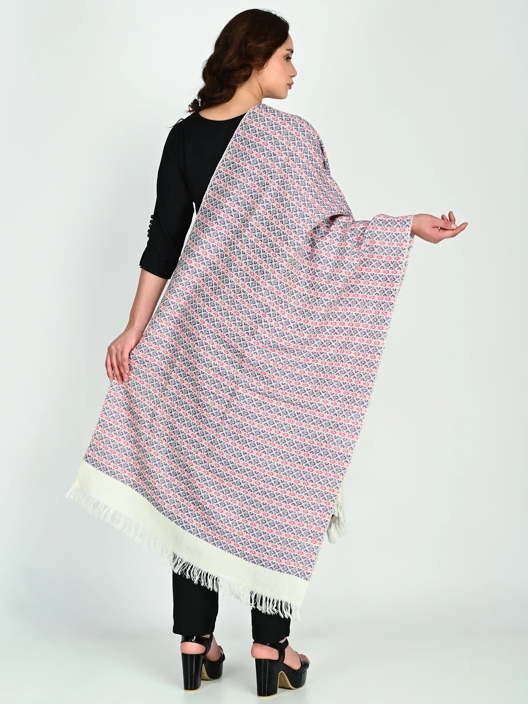 Image 6 of Merino Handwoven Stole