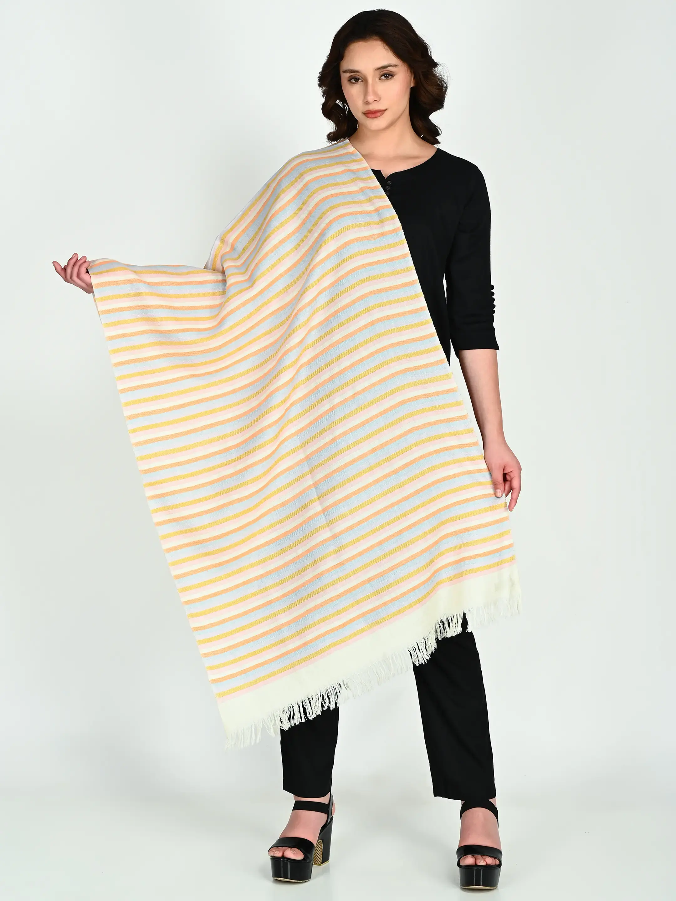 Image 2 of Merino Handwoven Stole