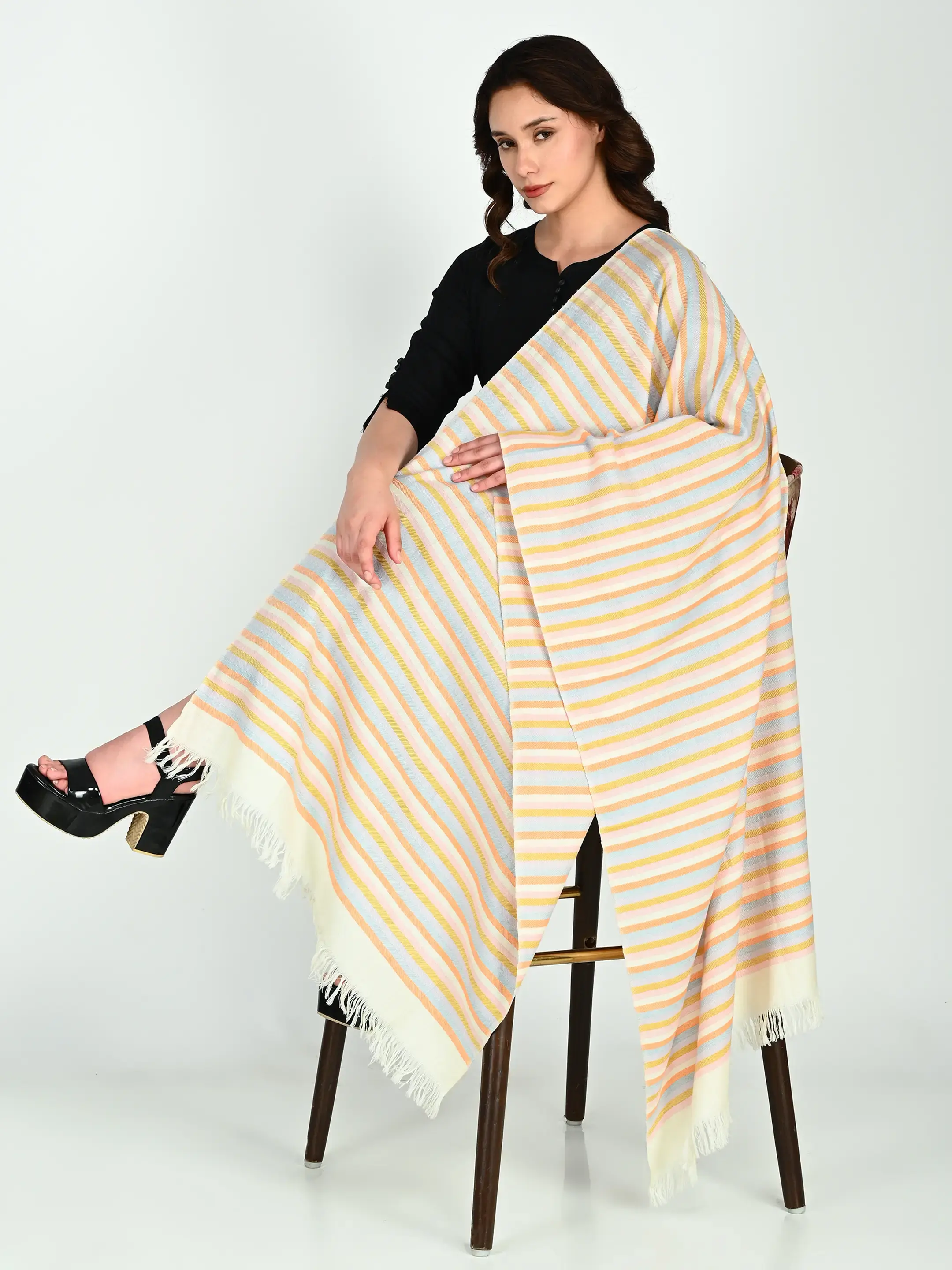 Image 6 of Merino Handwoven Stole