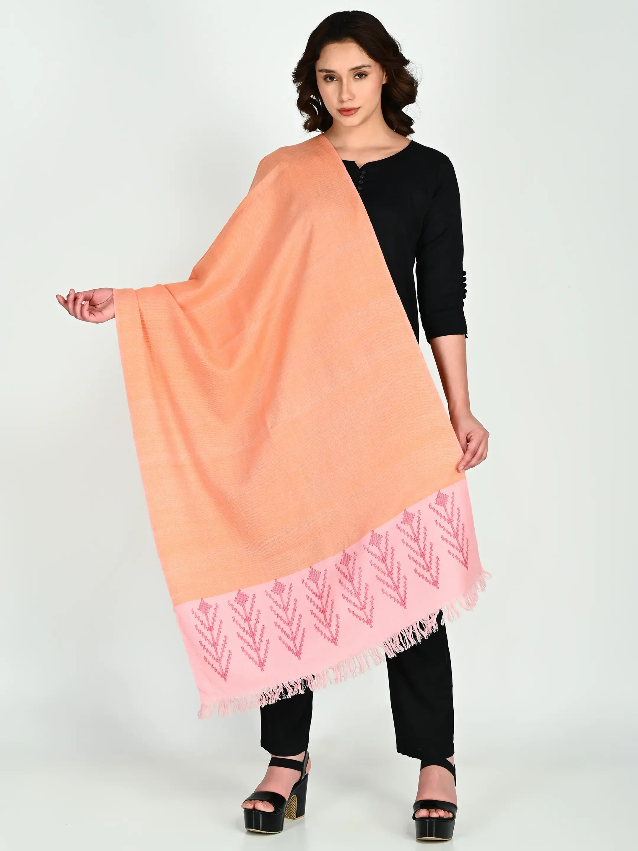 Image 2 of Merino Handwoven Stole