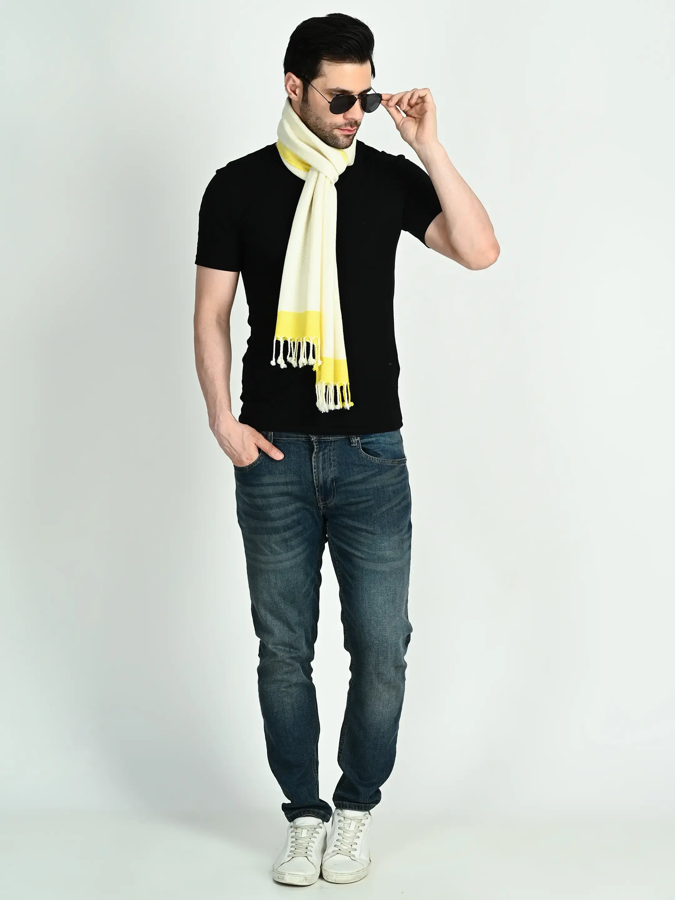 Image 4 of Merino Tops Handwoven Scarf
