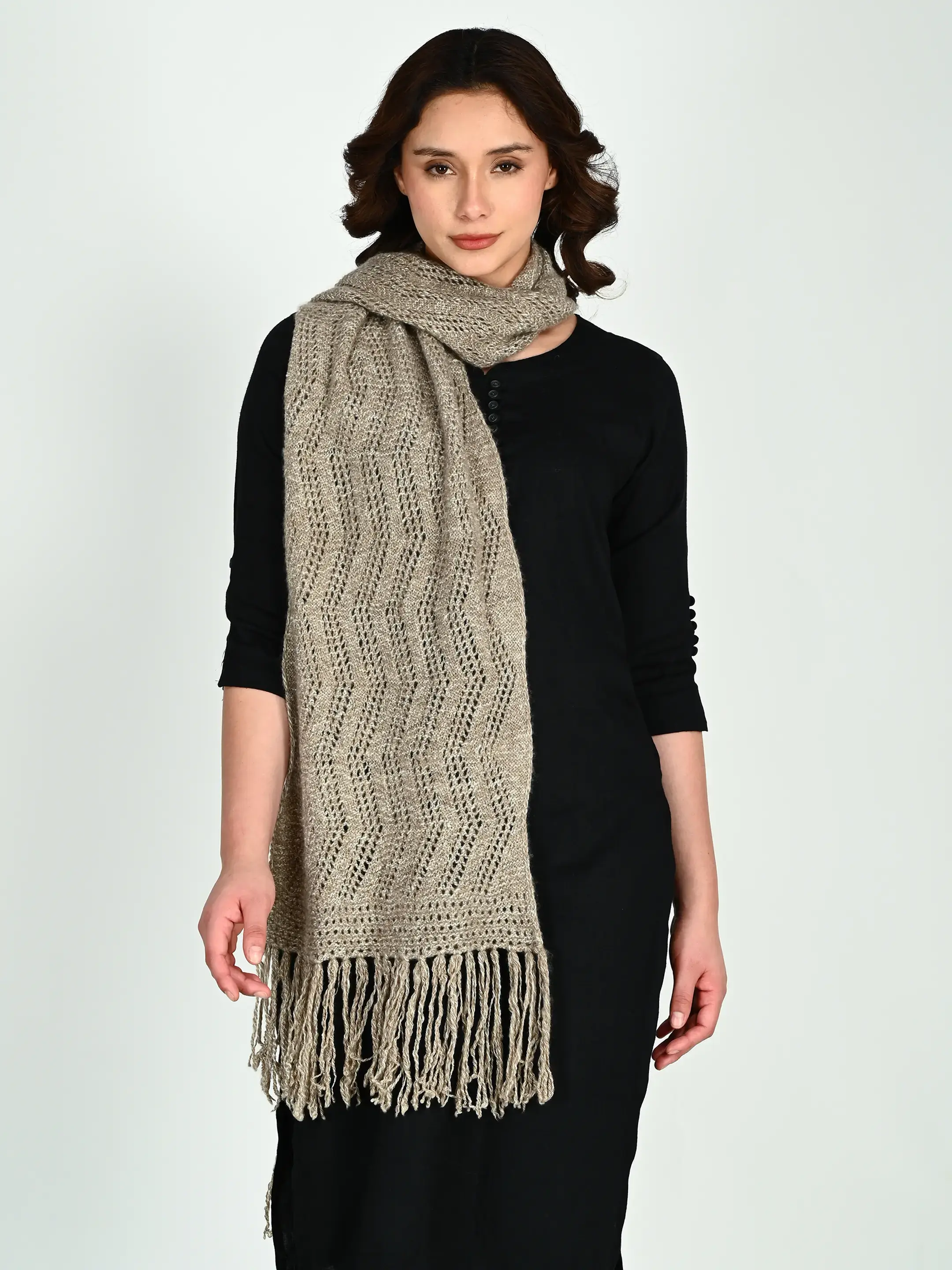Image 3 of Pashmina Handknitted Scarf