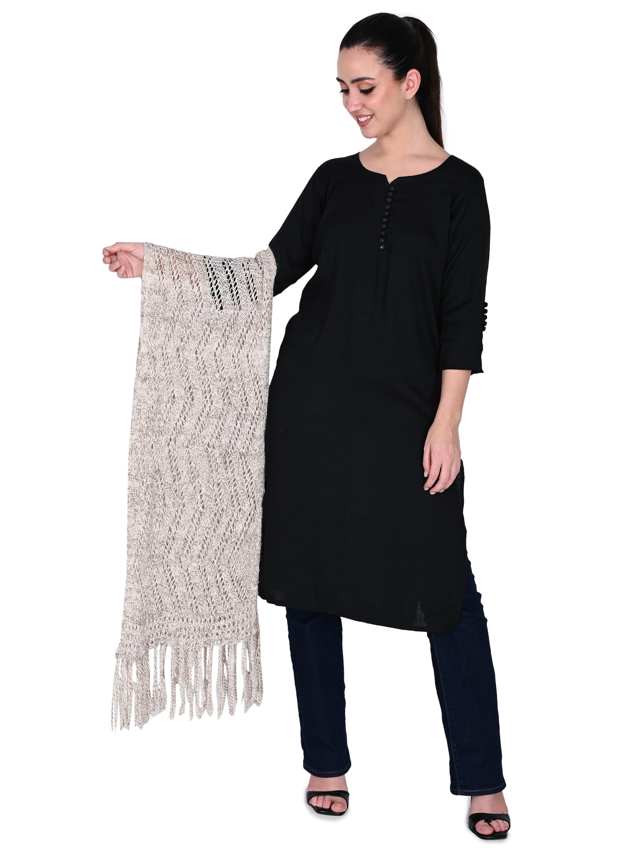 Image 1 of Pashmina Handknitted Scarf