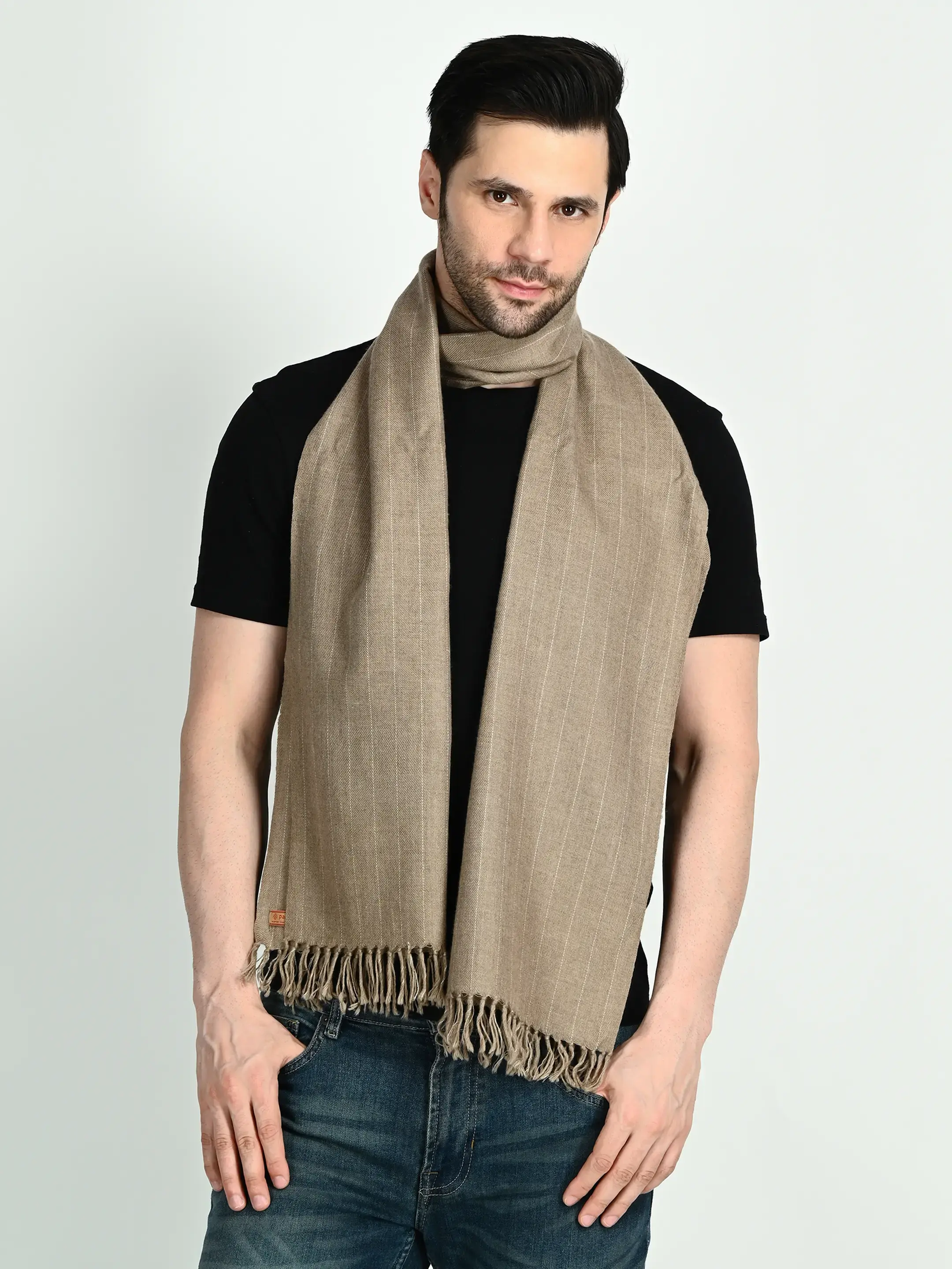 Image 3 of Pashmina Handwoven Scarf